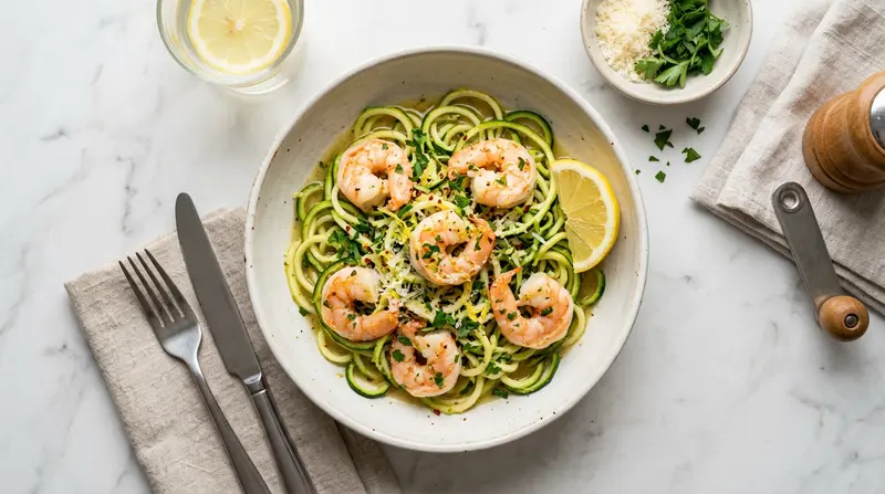 Shrimp Scampi with Zucchini Noodles