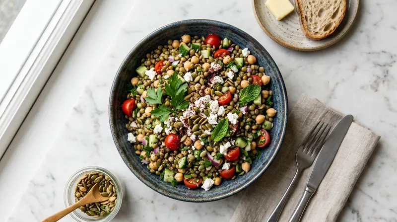 Lentil & Chickpea Salad