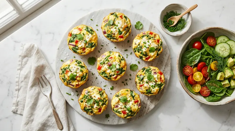 Egg White and Spinach Frittata Muffins