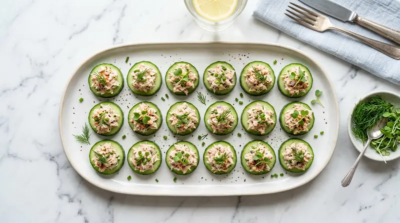 Tuna Cucumber Bites