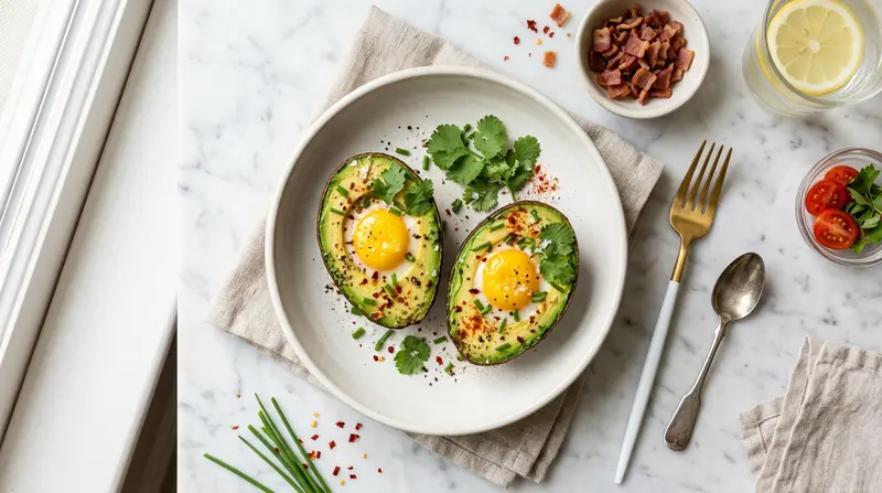 Baked Avocado with Egg