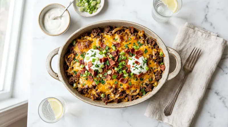 Keto Cheeseburger Casserole