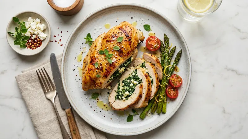 Spinach and Feta Stuffed Chicken