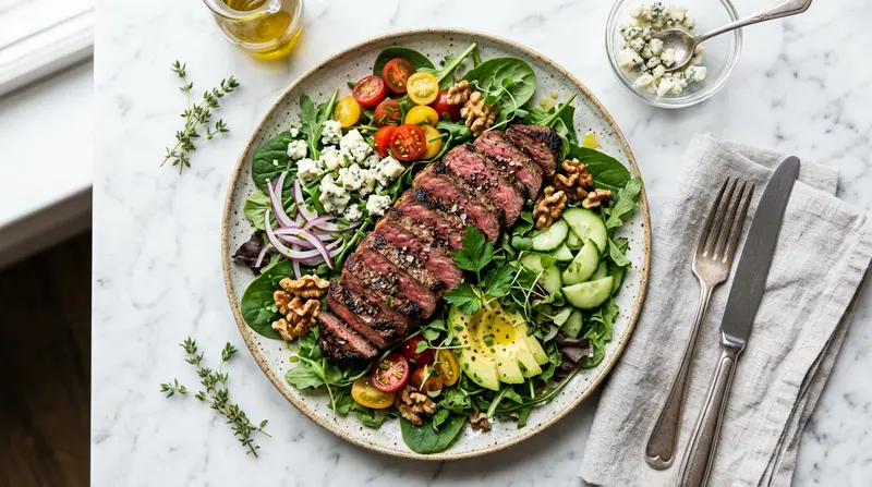 Steak Salad with Blue Cheese