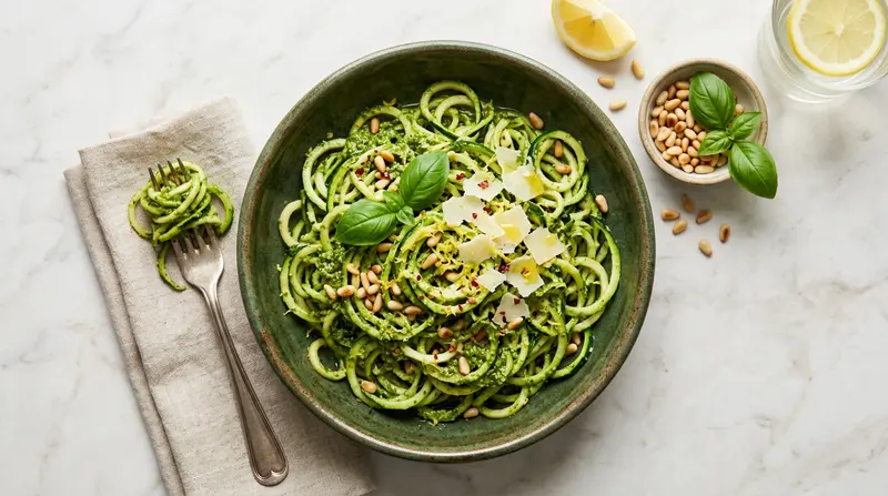 Zucchini Noodles with Pesto