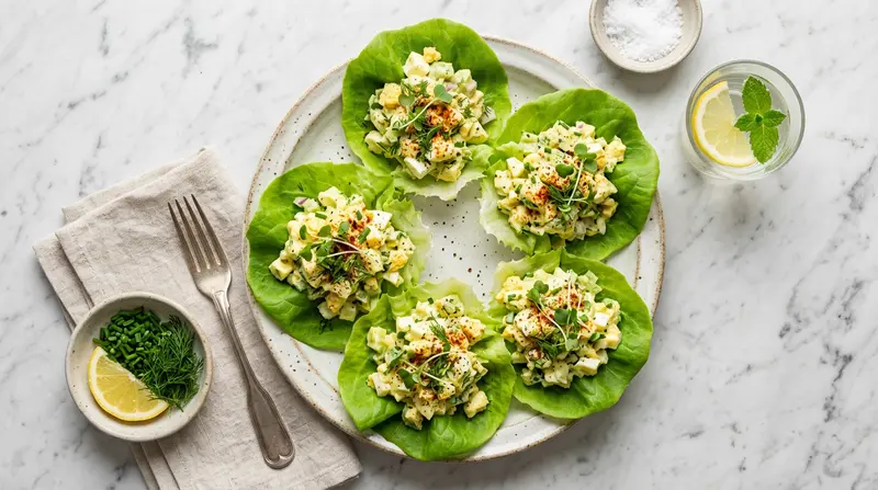 Egg Salad Lettuce Wraps
