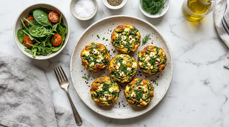 Egg Bites with Spinach and Feta