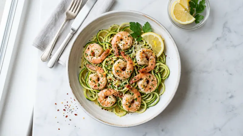 Shrimp Scampi with Zoodles