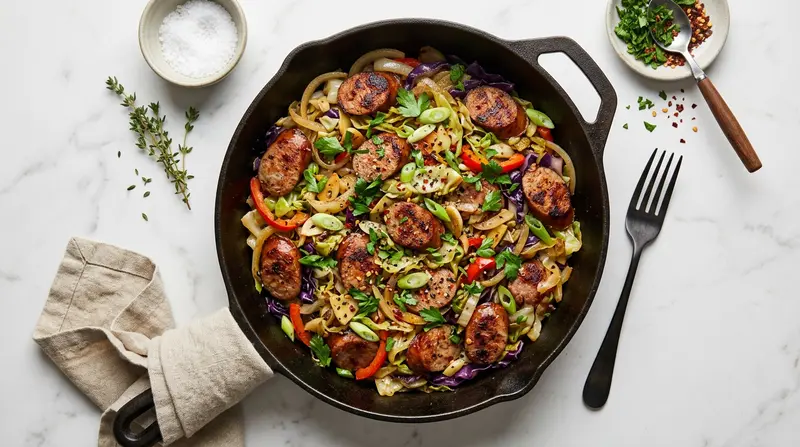 Sausage and Cabbage Skillet