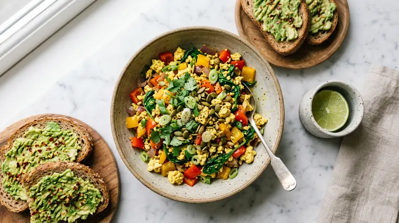 Bell Pepper Tofu Scramble