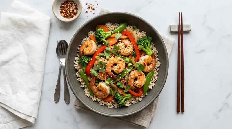 Shrimp and Broccoli Stir-Fry