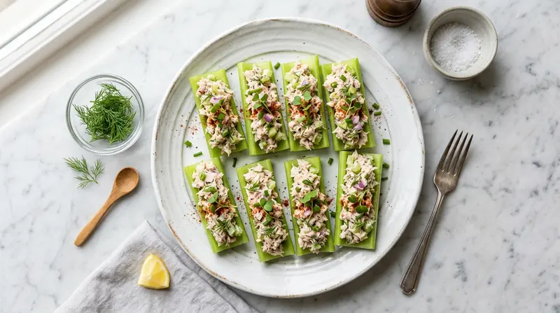 Tuna Celery Boats