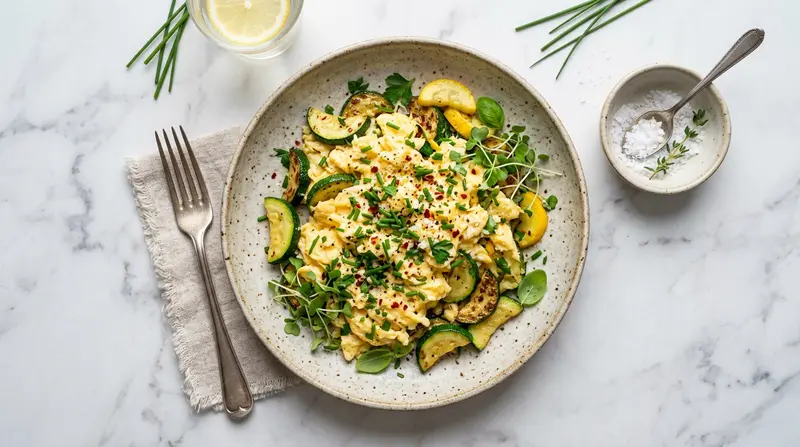 Scrambled Eggs with Zucchini