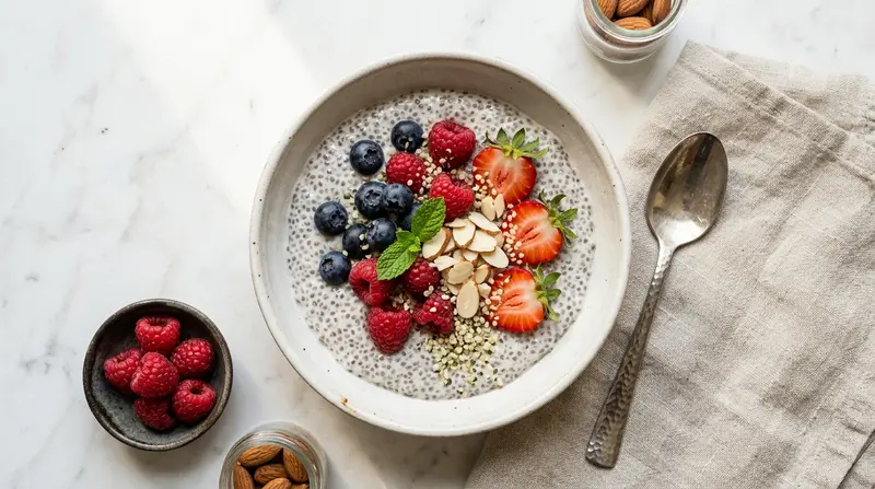 Chia Seed Pudding with Berries