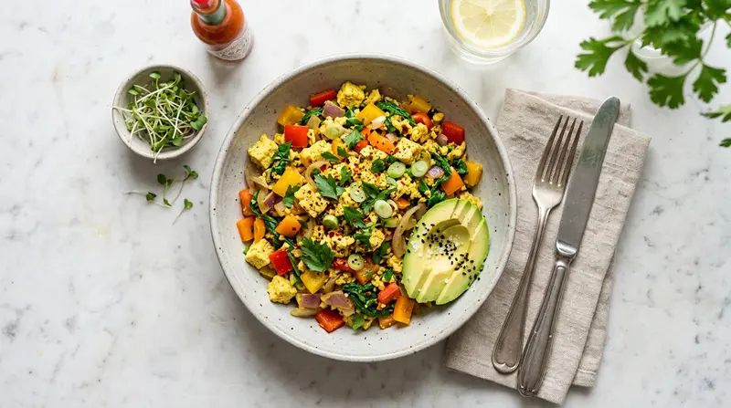 Tofu Scramble with Bell Peppers