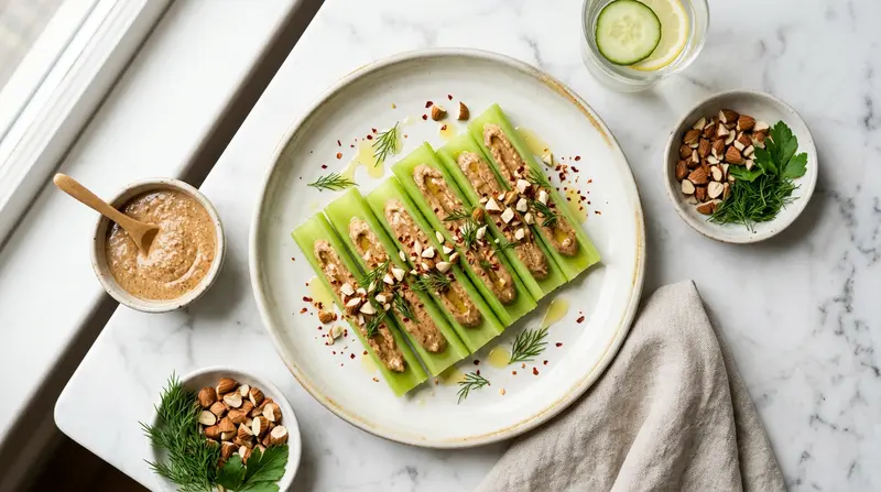 Celery with Almond Butter