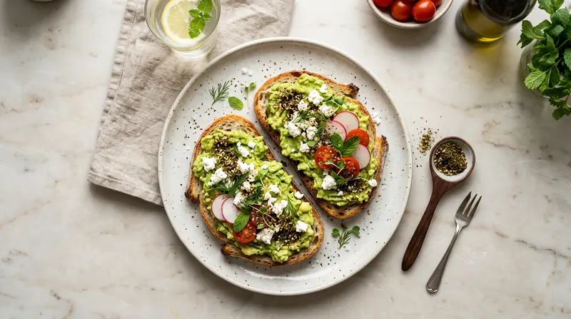 Avocado Toast with Feta and Za'atar