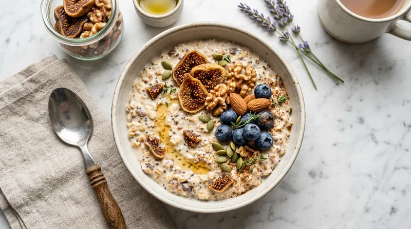 Overnight Oats with Dried Figs