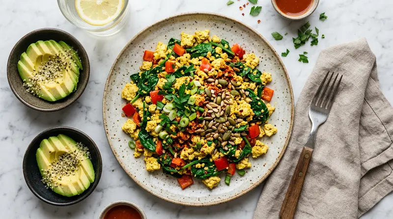 Scrambled Tofu & Spinach