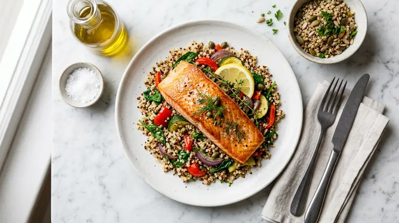 Salmon Fillet with Quinoa