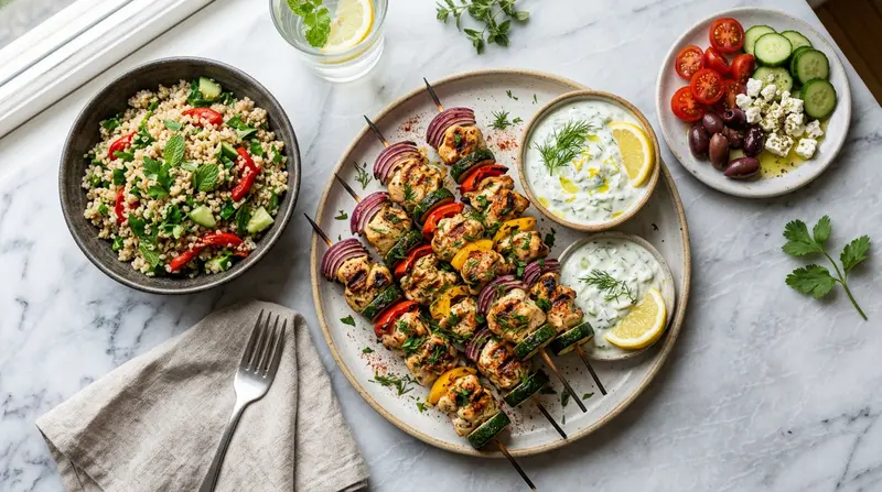 Greek Yogurt Marinated Chicken Kabobs