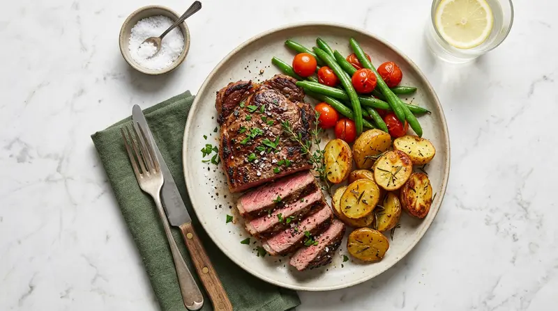 Sirloin Steak and Roasted Potatoes
