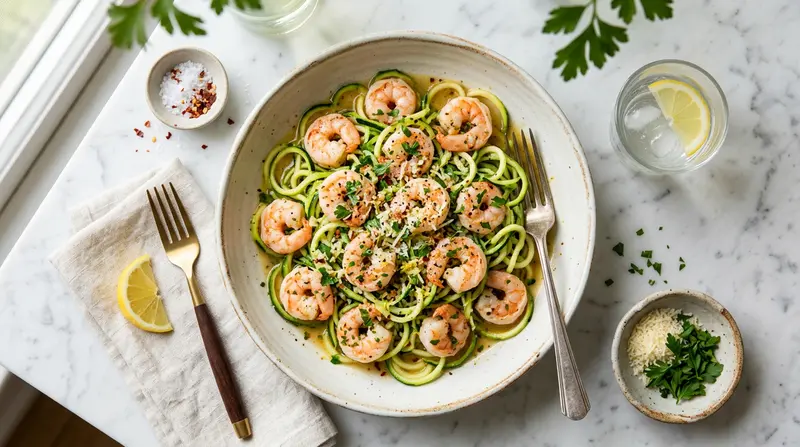 Shrimp Scampi with Zucchini Noodles