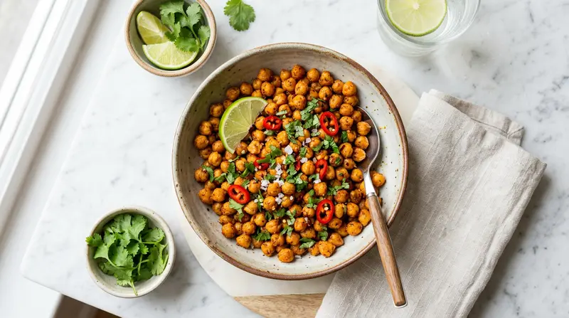 Roasted Spicy Chickpeas