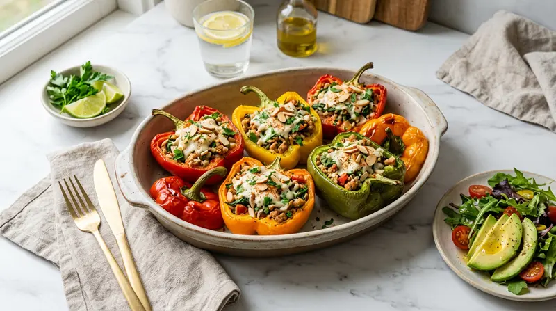 Turkey Stuffed Bell Peppers