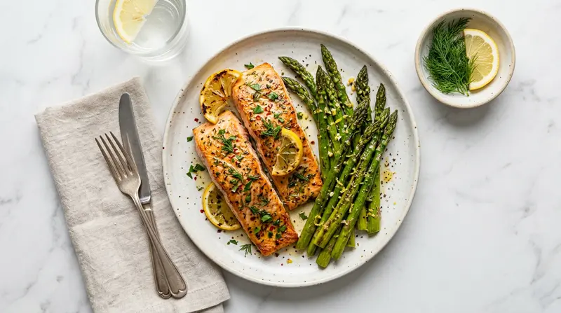 Baked Salmon with Asparagus