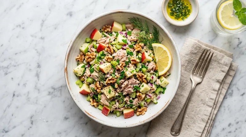 Tuna Salad with Apple and Walnuts