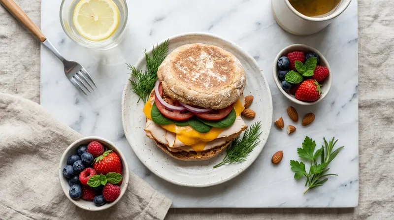 Turkey & Cheese English Muffin