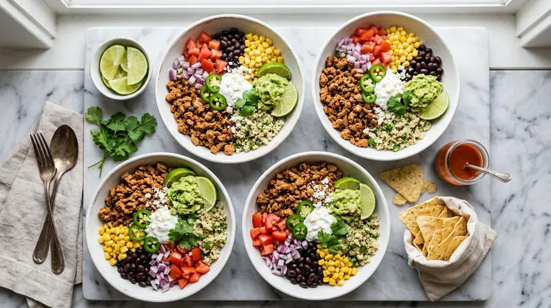 Ground Turkey Taco Bowls