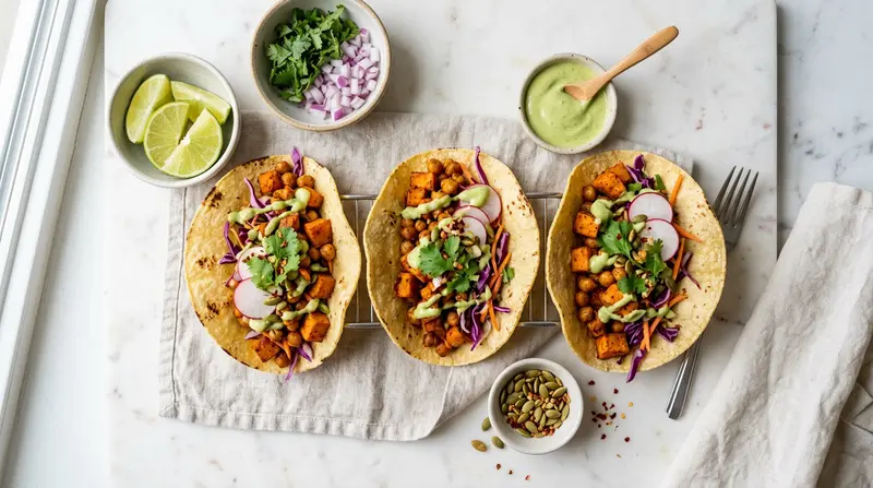 Sweet Potato and Chickpea Tacos