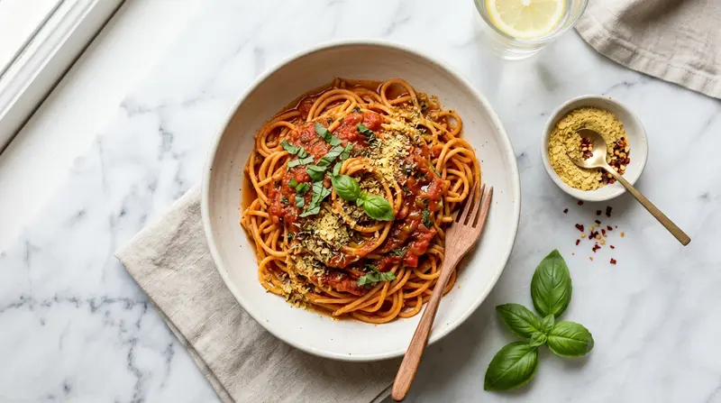 Red Lentil Pasta Marinara
