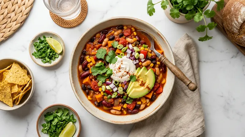 Vegan Three-Bean Chili