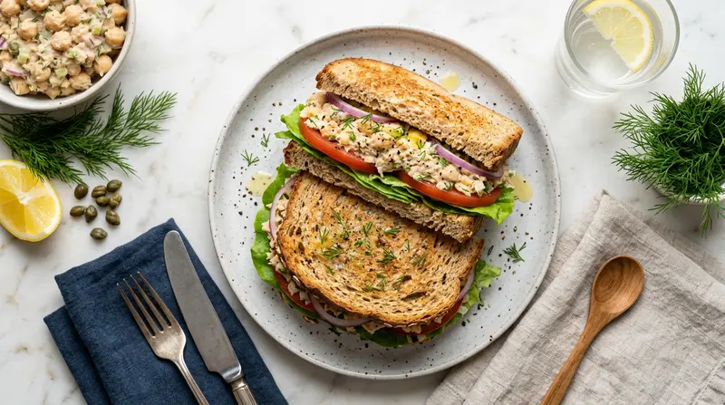 Chickpea 'Tuna' Salad Sandwich