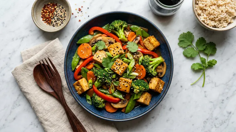 Tofu & Broccoli Stir-Fry