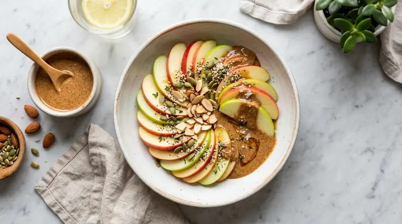 Apple Slices with Almond Butter