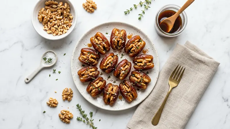 Walnut Stuffed Medjool Dates