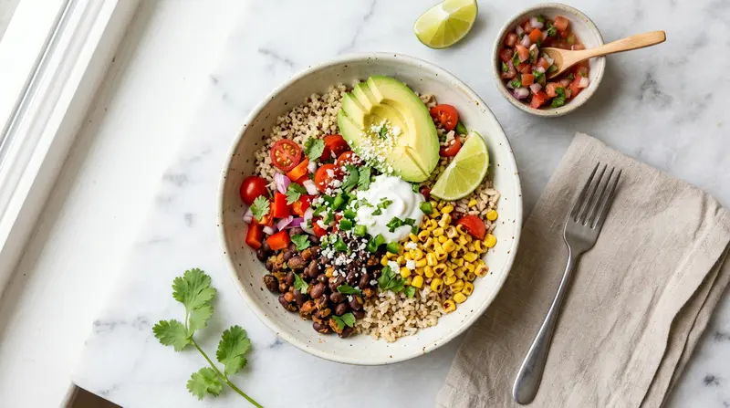 Black Bean and Corn Burrito Bowl