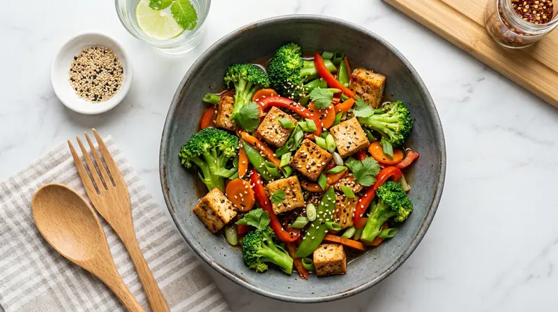 Tofu and Broccoli Stir-fry