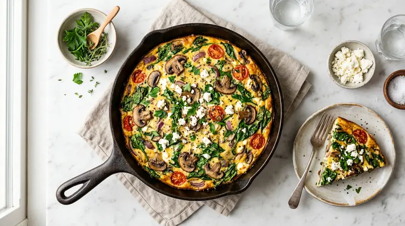 Spinach and Mushroom Frittata