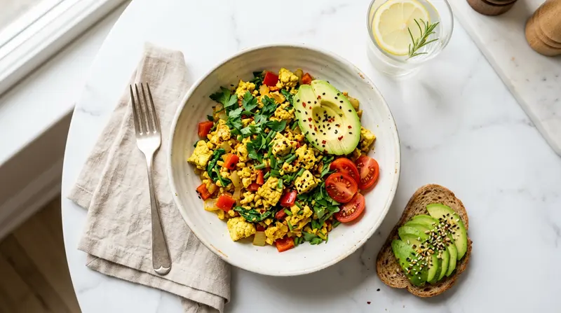 Scrambled Tofu with Turmeric