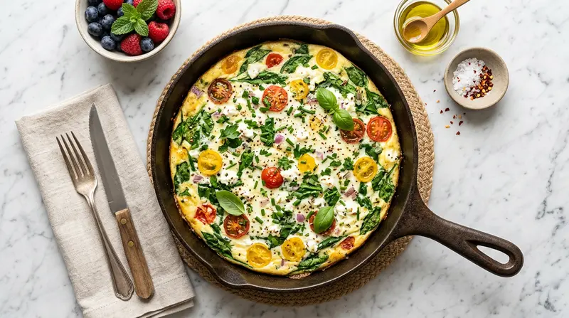 Egg White Frittata with Spinach