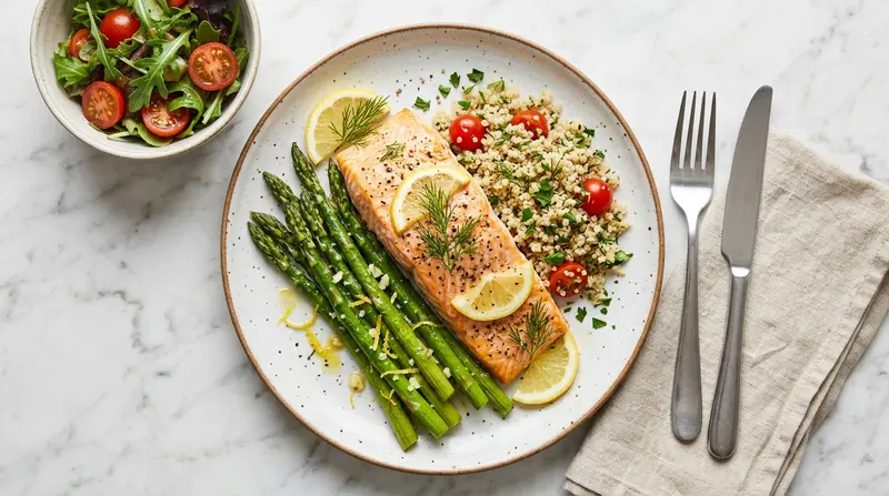 Baked Salmon with Asparagus