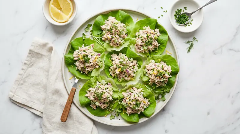 Tuna Salad Lettuce Wraps