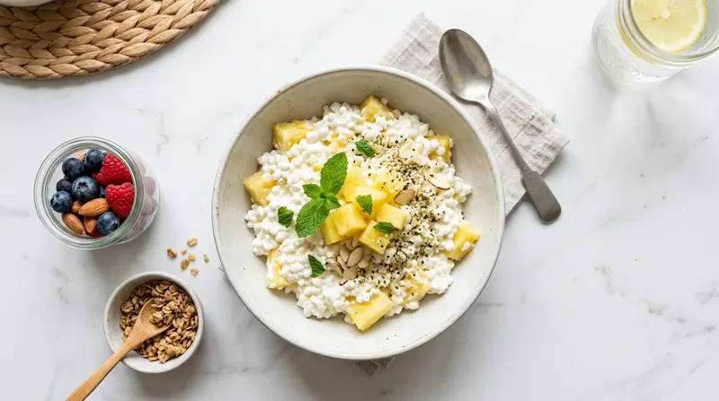 Cottage Cheese with Pineapple