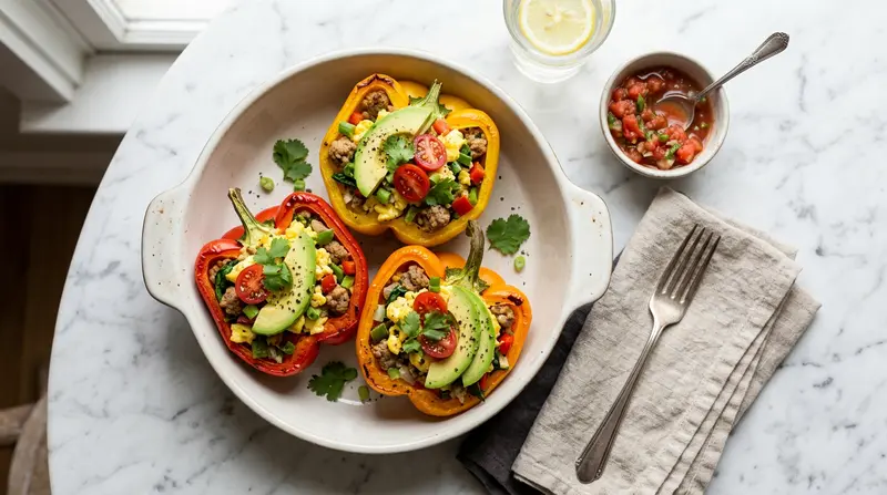 Breakfast Stuffed Bell Peppers