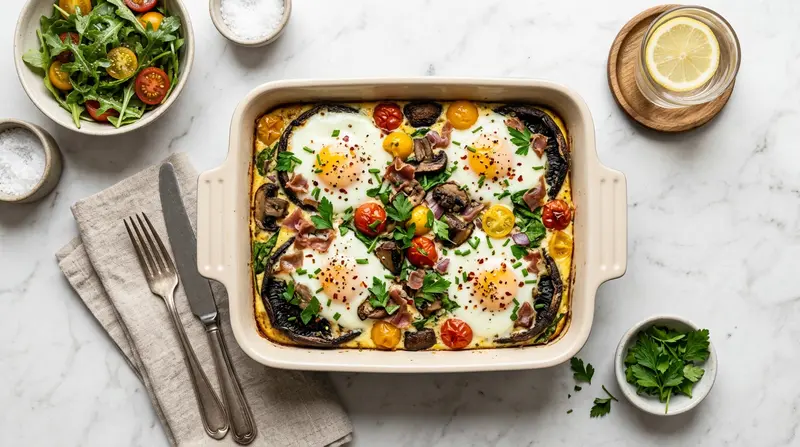 Portobello Mushroom Egg Bake